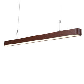 Super Brightness Linear LED Pendant Lights 110V-240V Wood Grain Color