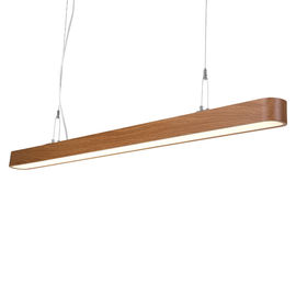 Super Brightness Linear LED Pendant Lights 110V-240V Wood Grain Color