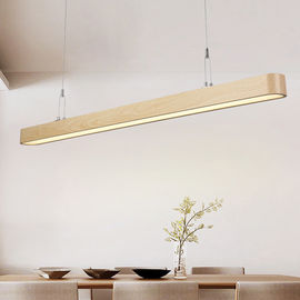 Super Brightness Linear LED Pendant Lights 110V-240V Wood Grain Color